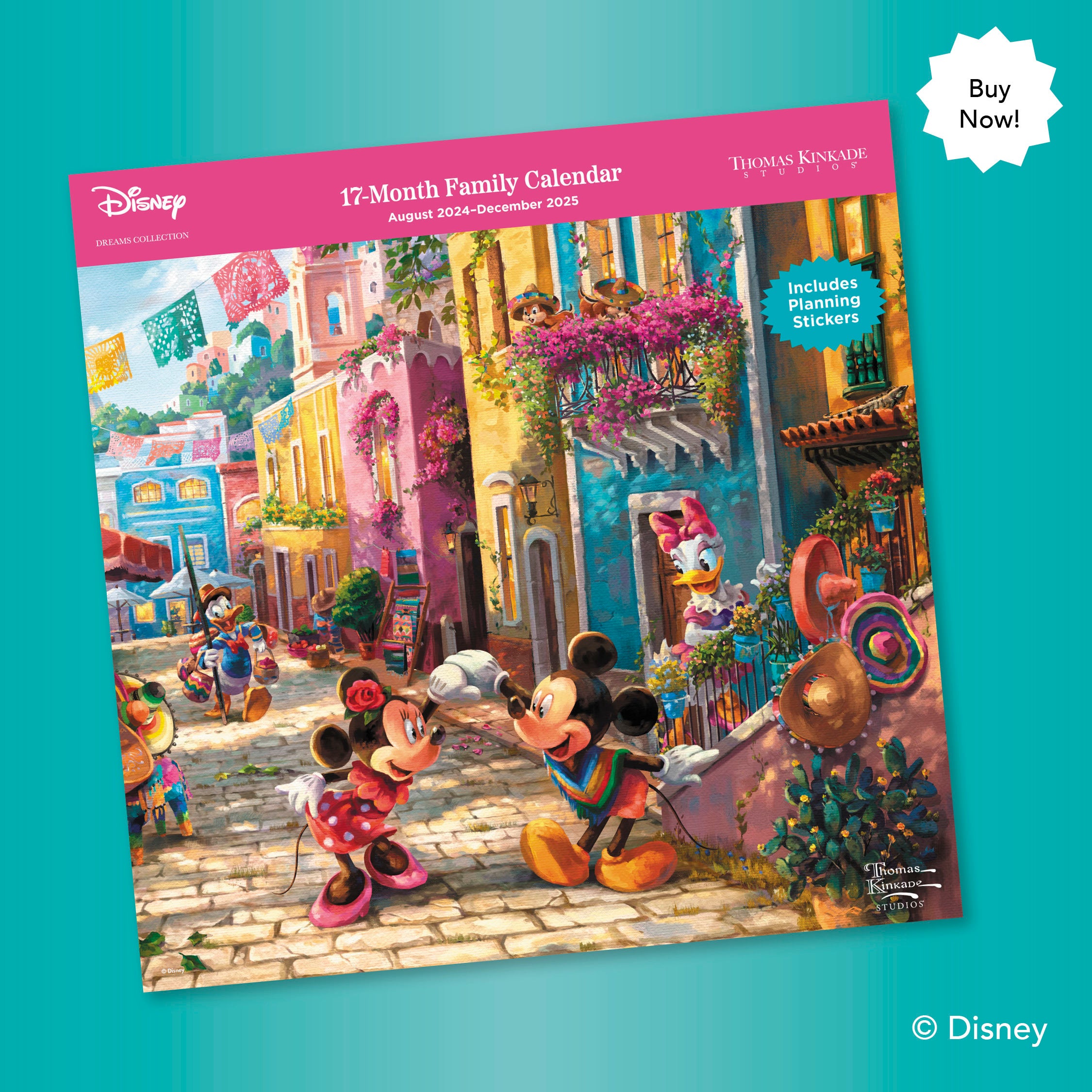 Thomas Kinkade Disney Dreams: Original Art Retired purchases Calendar