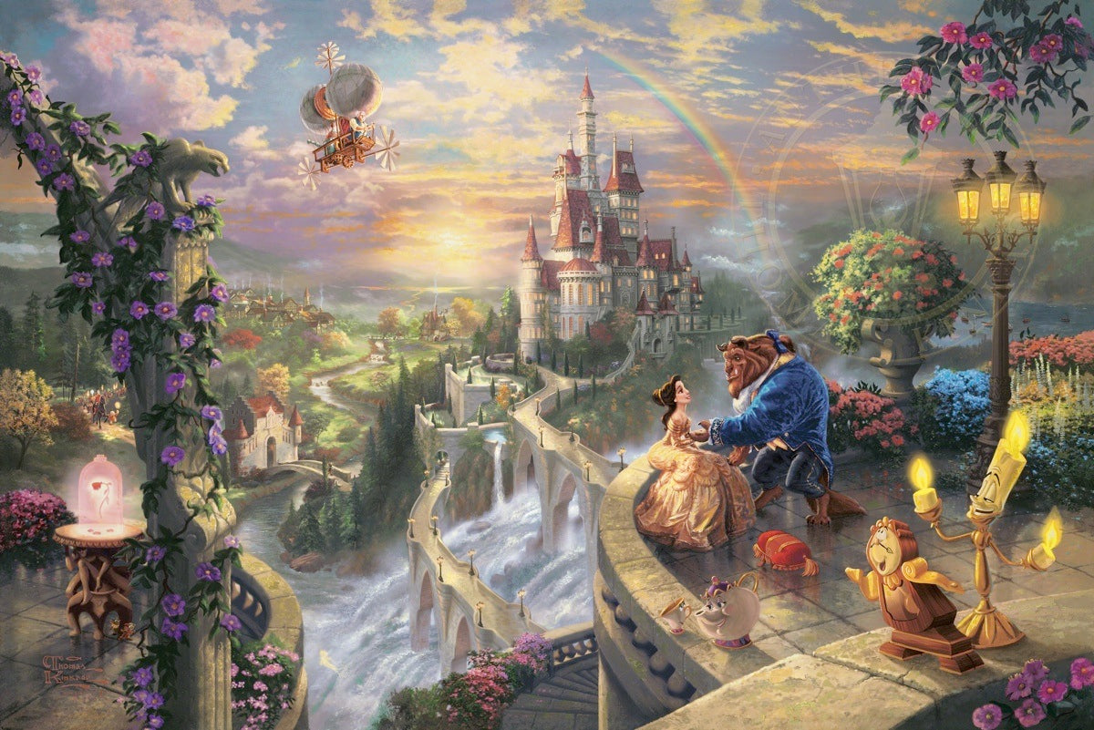 Disney Thomas Kinkade Puzzle Set - Disney Classics - 4 Set-G