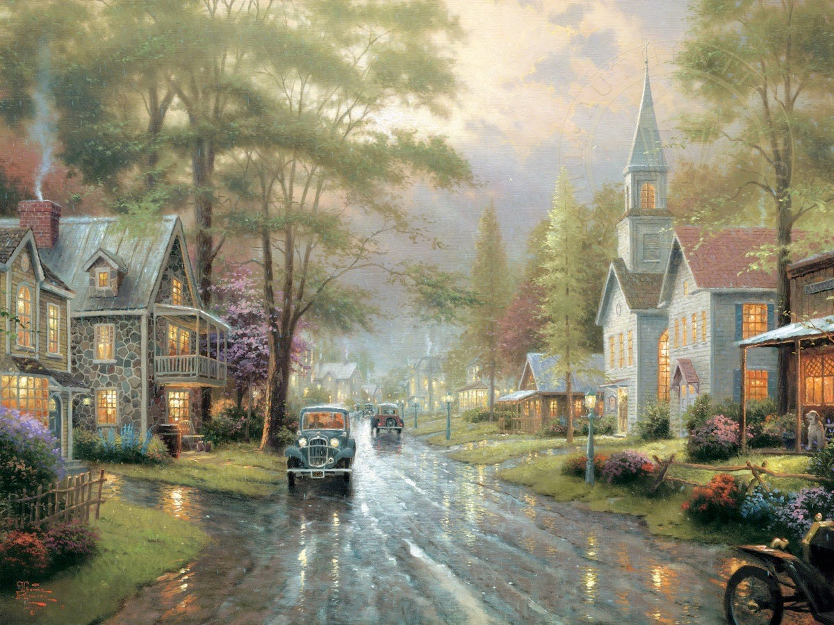 Hometown Evening – Thomas Kinkade Studios