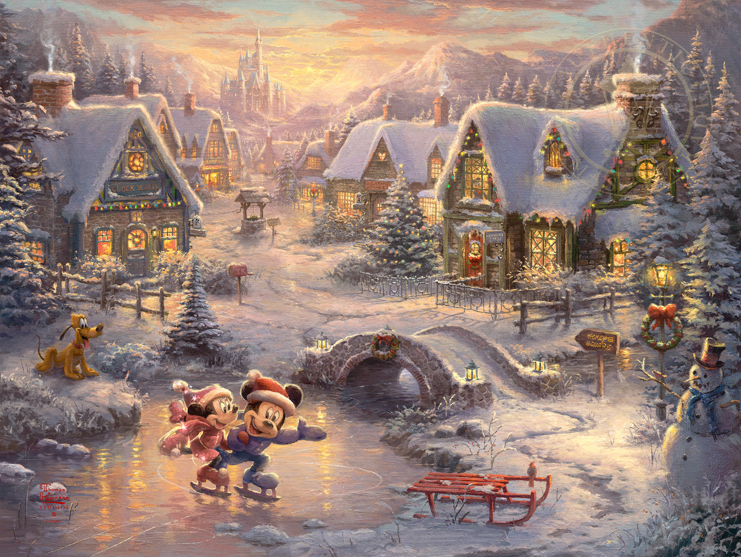 Disney Mickey and Minnie - Sweetheart Holiday – Thomas Kinkade Studios