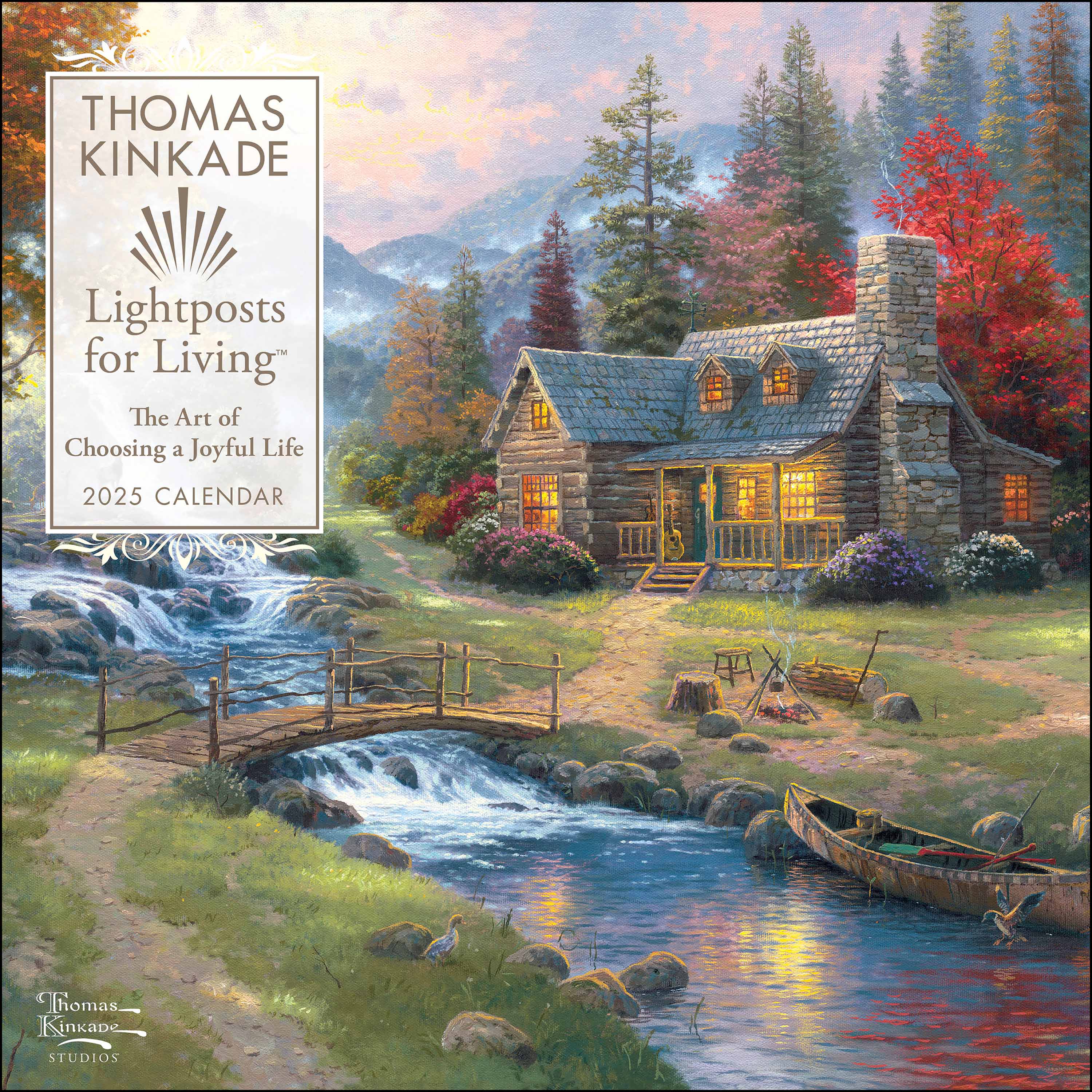 Thomas 2024 kinkade ,mountain paridise painting