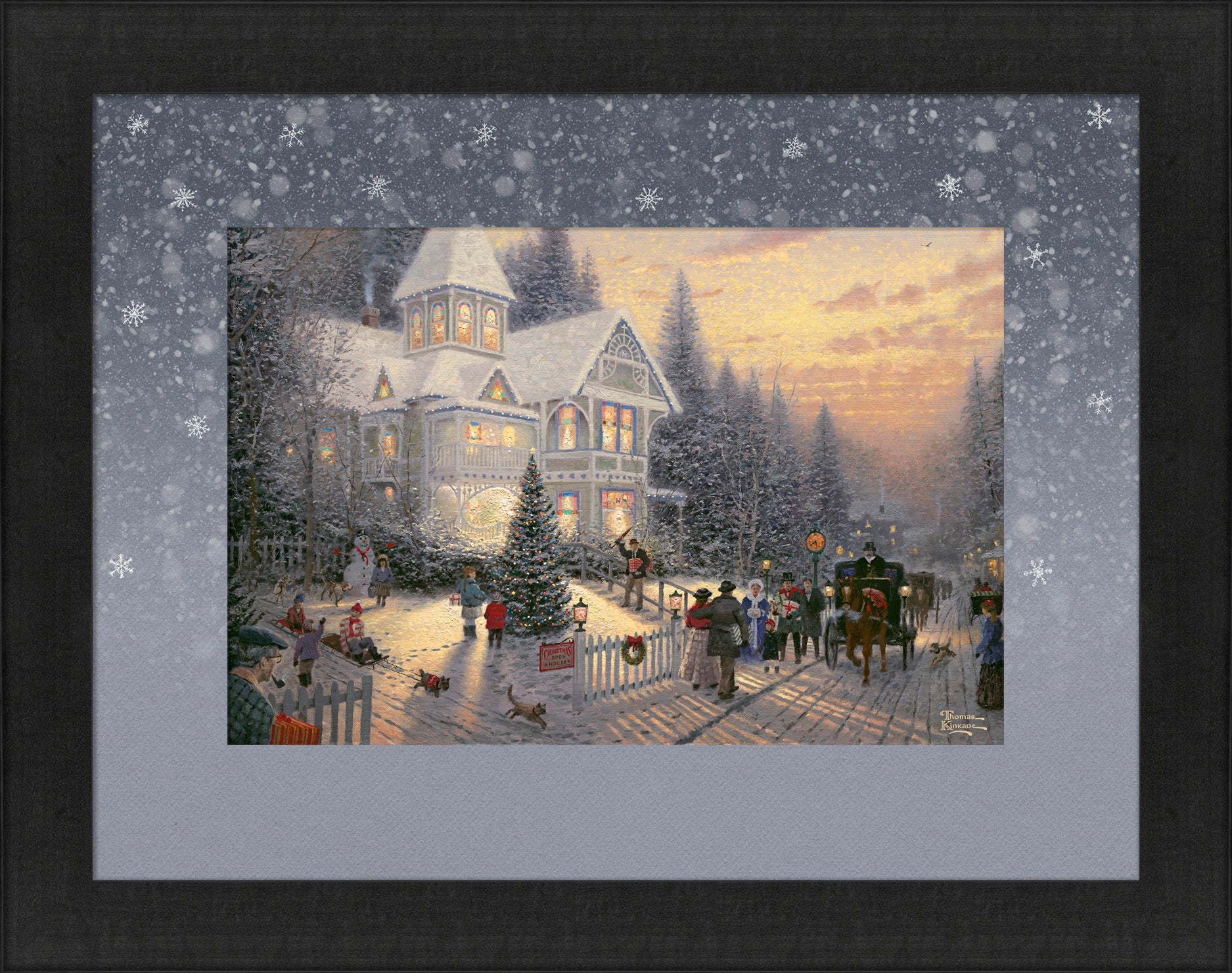 Matted frame discount print-Thomas Kincade