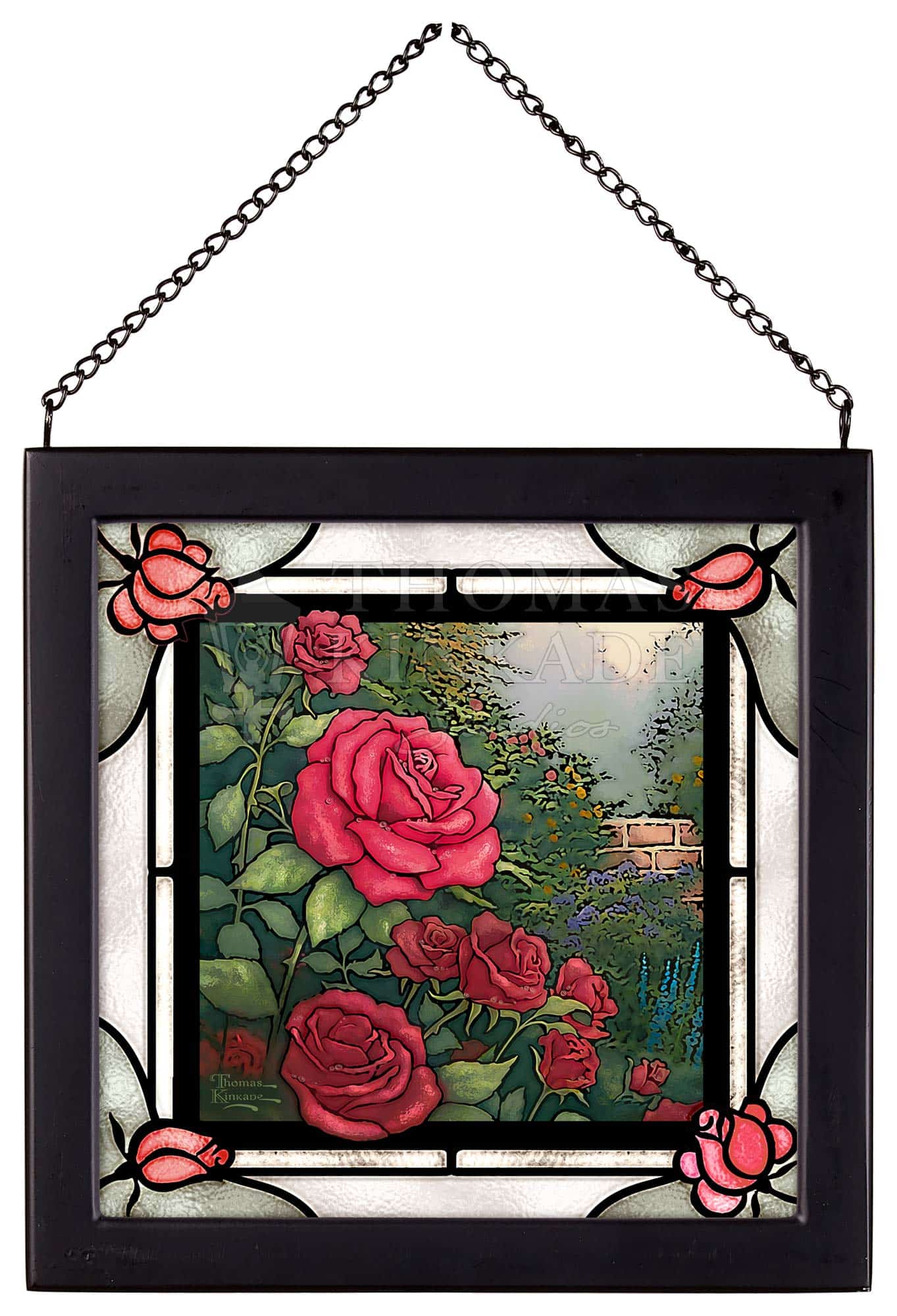 stained glass windows roses