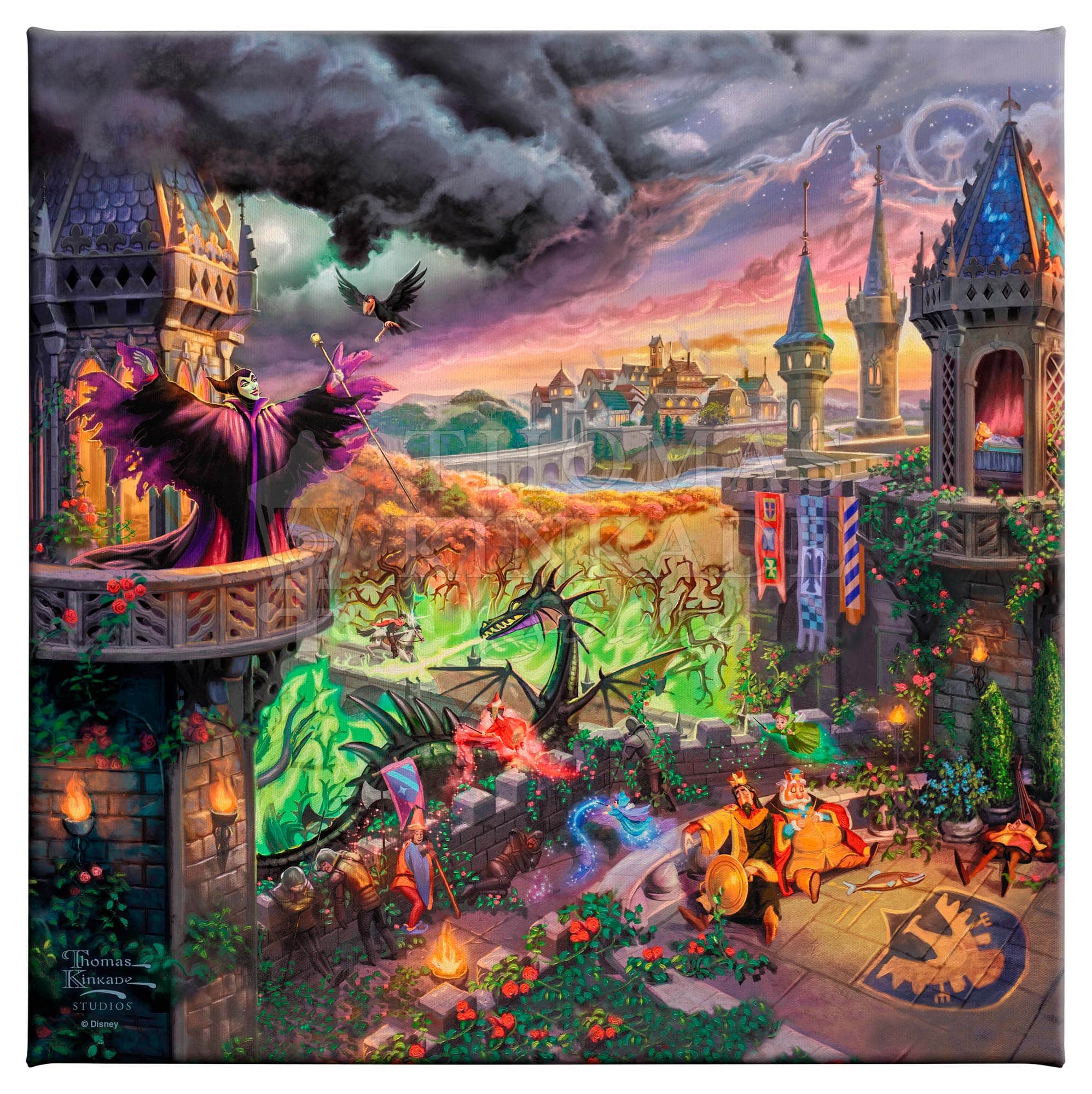 Thomas Kinkade, Disney, Maleficent , 1000 Piece Jigsaw Puzzle