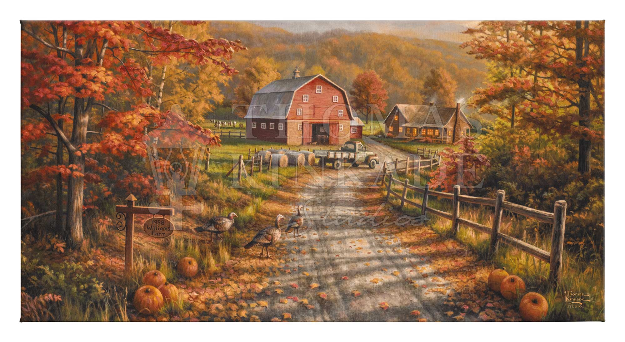 Late Afternoon On The Farm 16 X 31 Gallery Wrapped Canvas Thomas late-afternoon-on-the-farm-16-x-31-gallery-wrapped-canvas-thomas