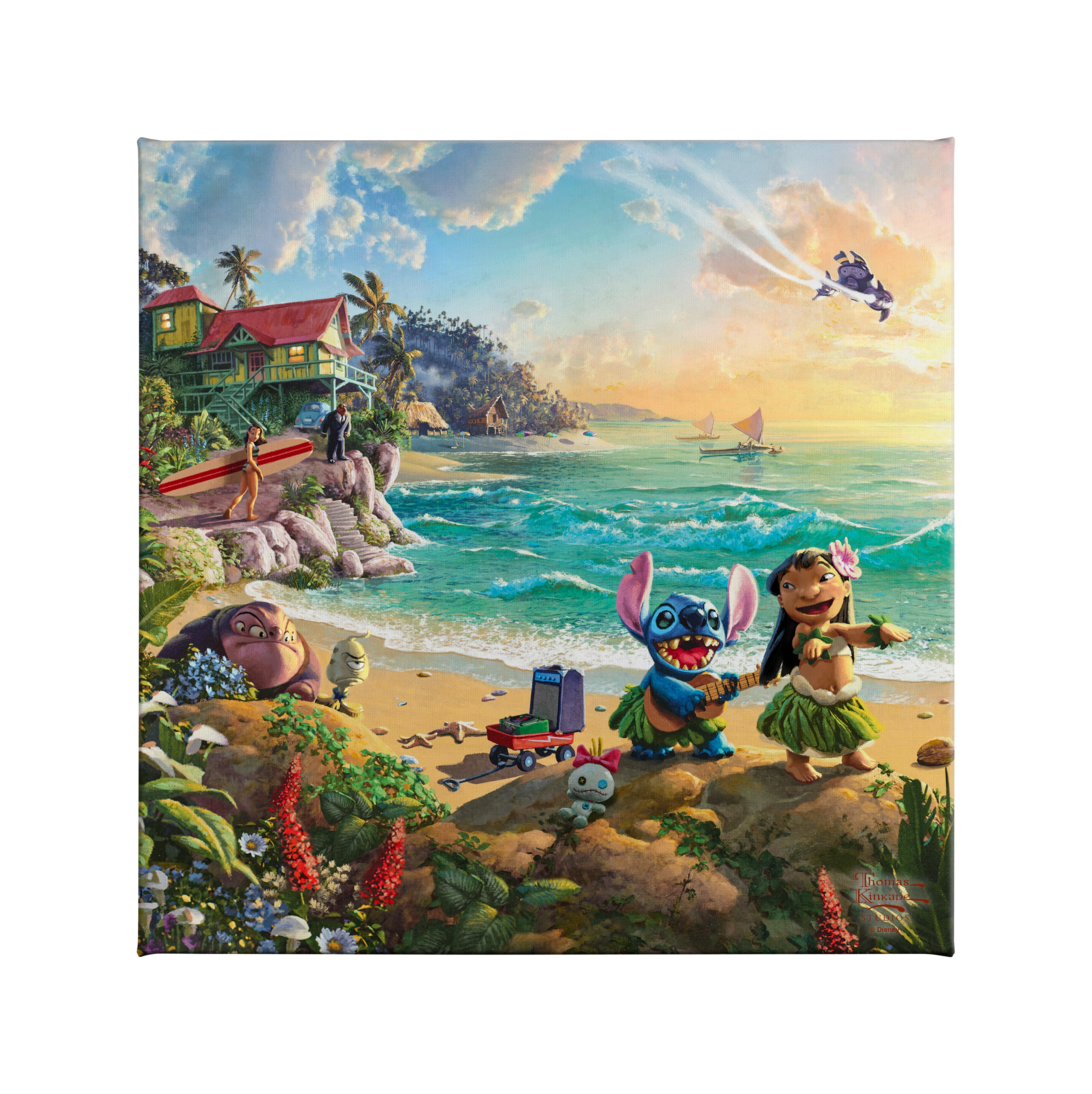 Disney Lilo & Stitch - 14 x 14 Gallery Wrapped Canvas – Thomas Kinkade  Studios