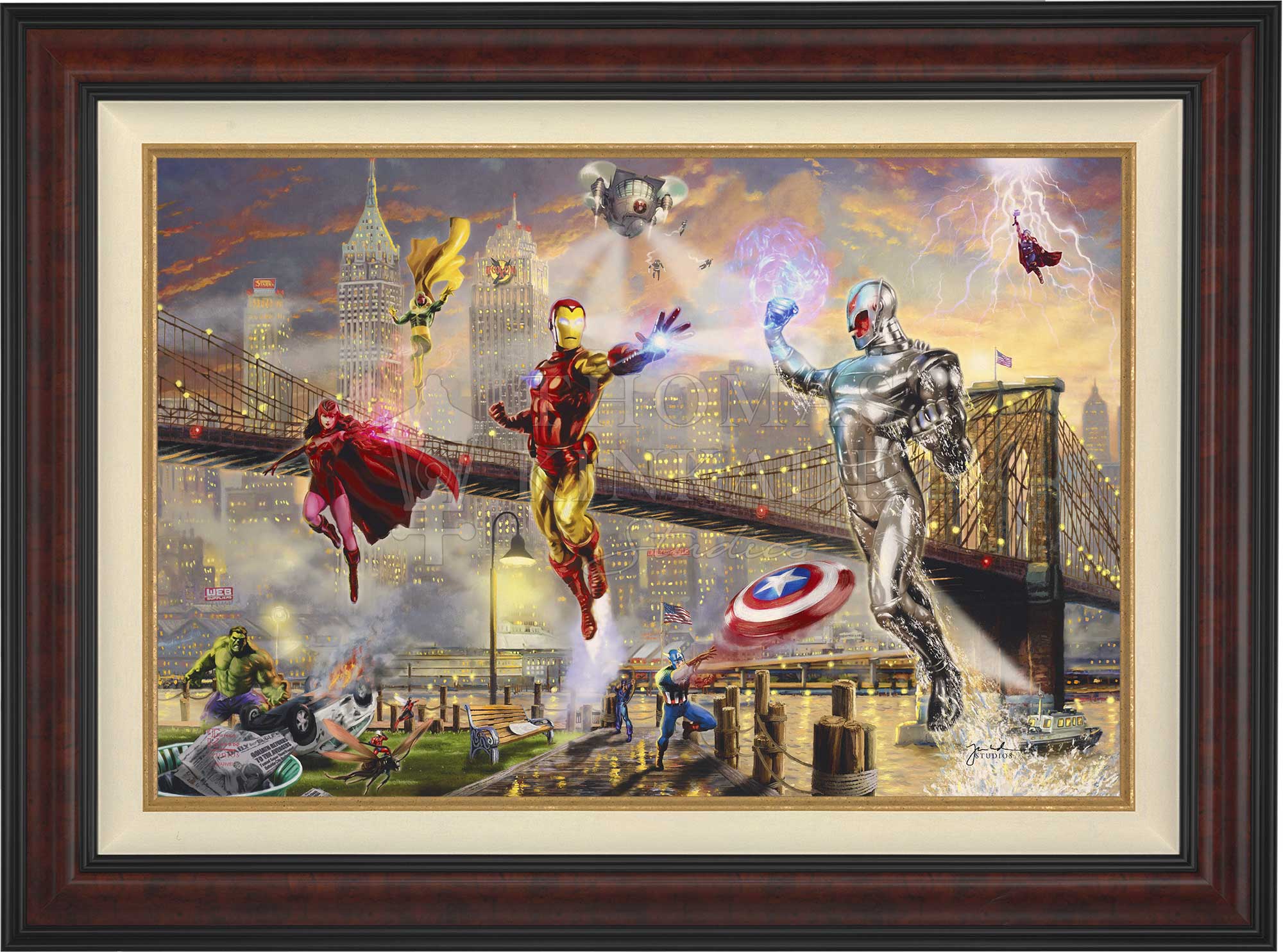 Iron Man by Thomas Kinkade 11x14 deals limited print