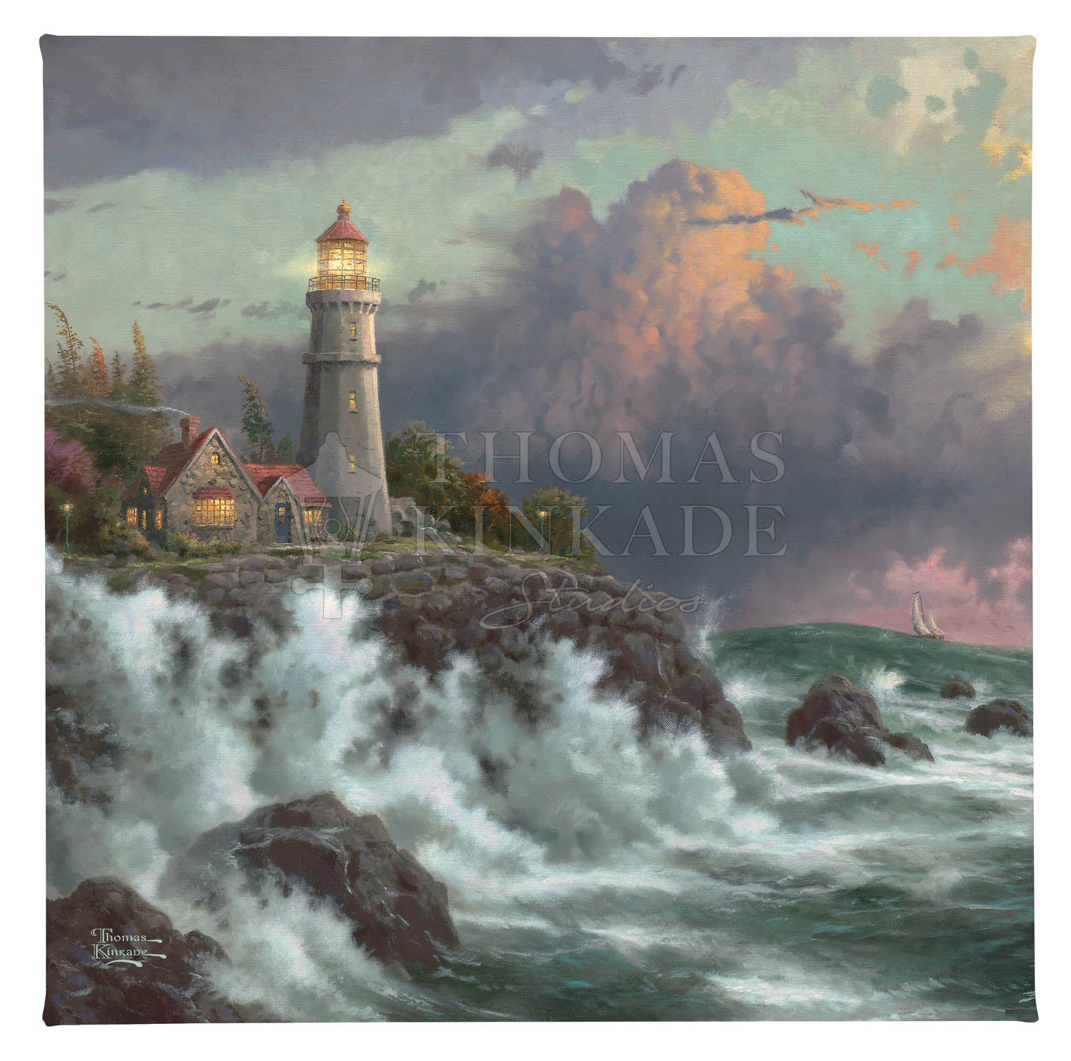 Thomas store Kinkade w/COA (14x14)