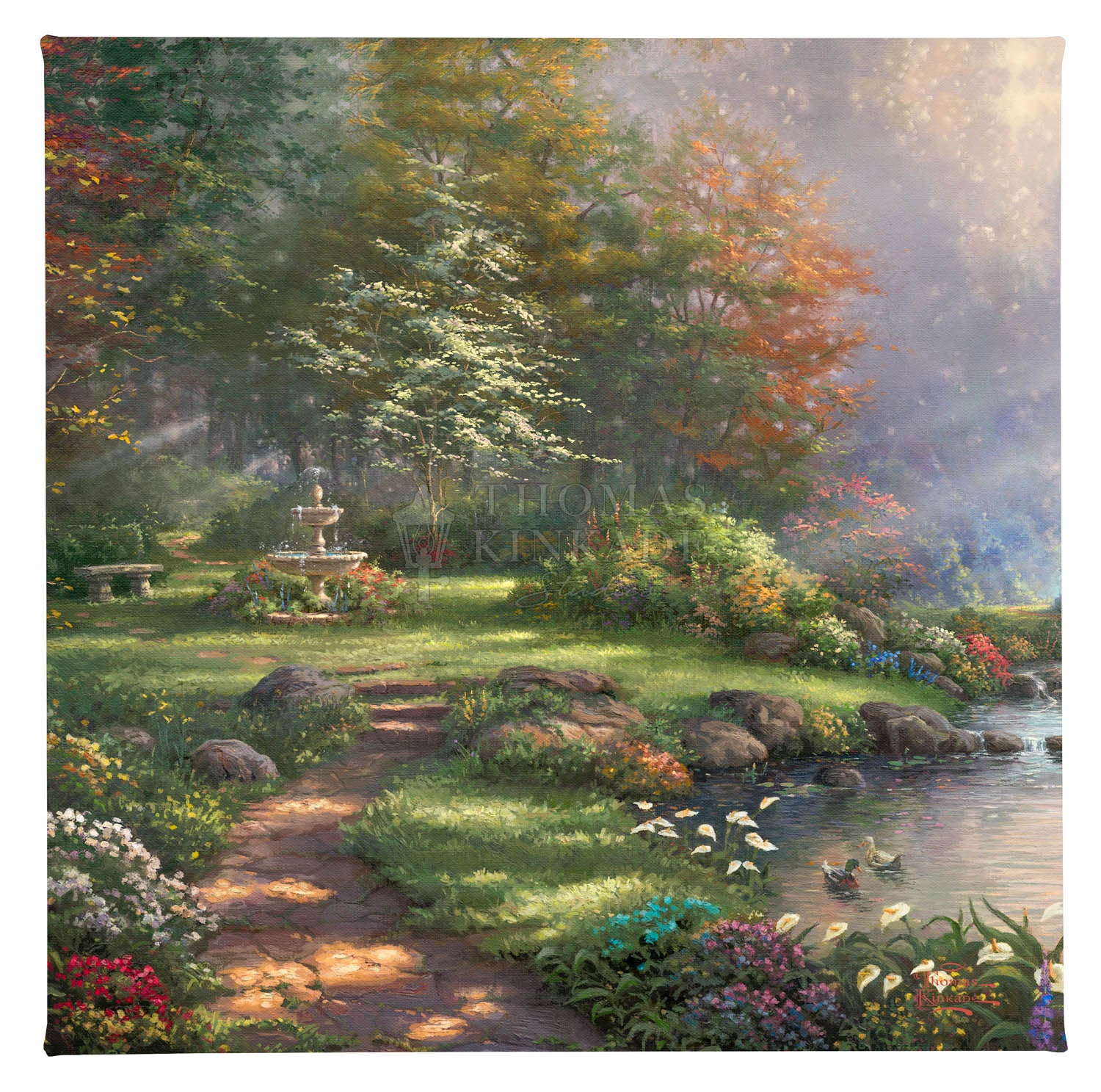 FOUR canvas wrapped hotsell Thomas Kinkade pictures