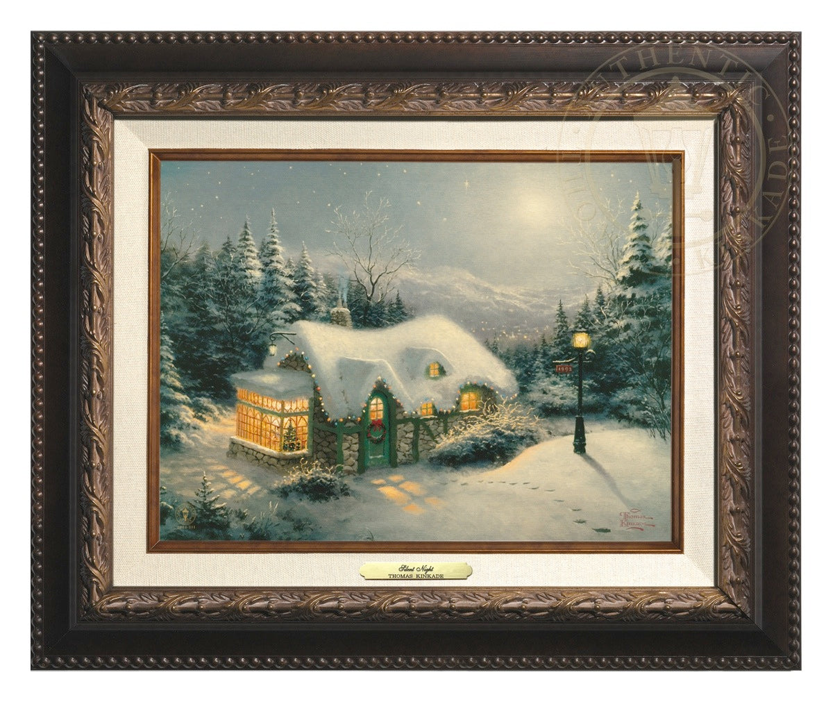 Silent Night Original Winter Landscape Painting One of 2024 a Kind