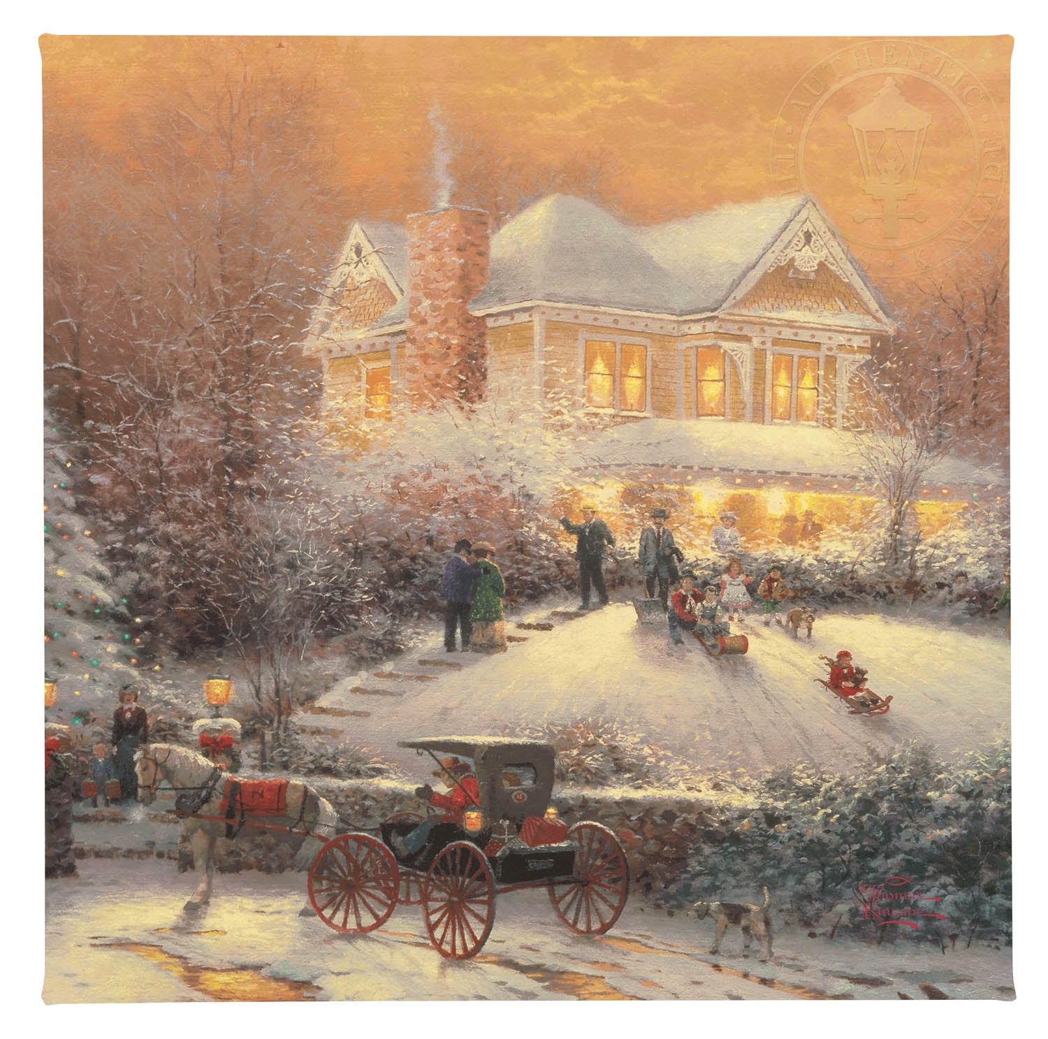 Victorian Christmas II 14 X 14 Gallery Wrapped Canvas Thomas victorian-christmas-ii-14-x-14-gallery-wrapped-canvas-thomas