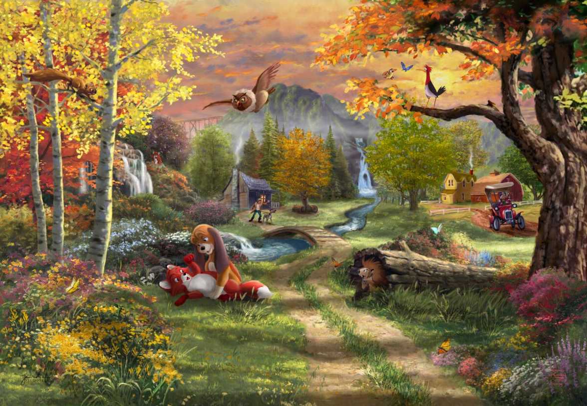 Disney The Fox and the Hound – Thomas Kinkade Studios