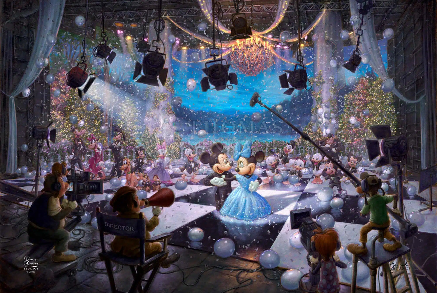 Thomas Kinkade Studios - Disney Mad Hatter's Tea Party - Jewel Edition Art 12 x 18 / JE / Unframed