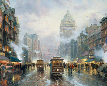 San Francisco, Market Street – Thomas Kinkade Studios