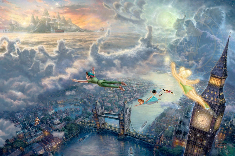 Disney Tinker Bell and Peter Pan Fly to Never Land