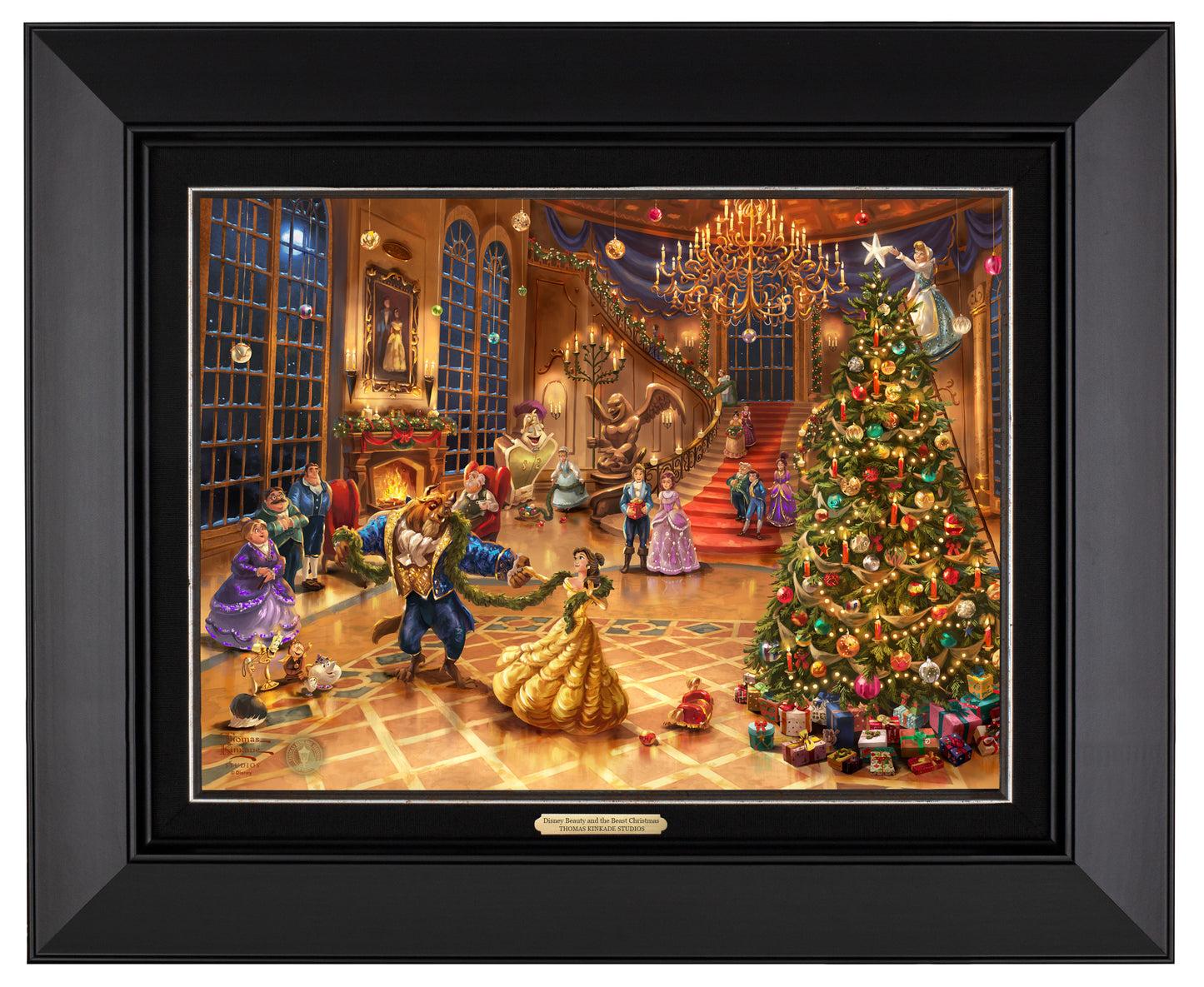 158460_CLF_Disney Beauty and the Beast Christmas Celebration_12x16_Framed_Classic_Black.jpg
