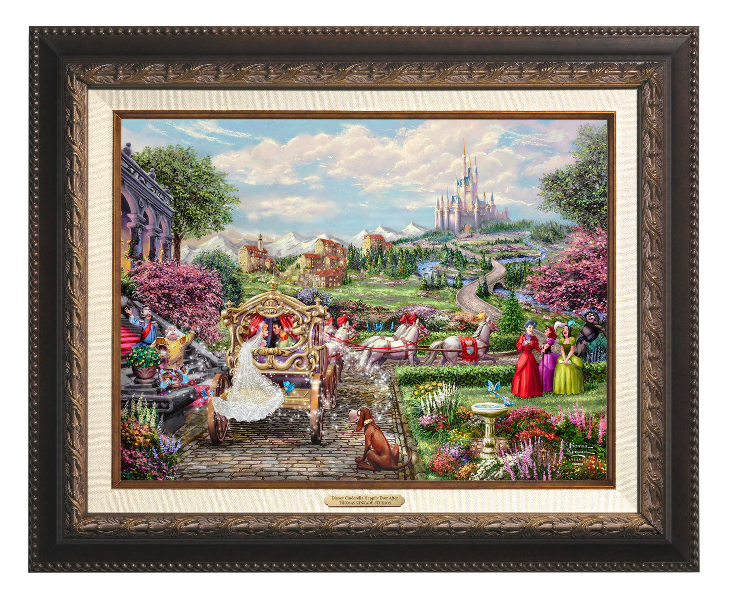 159952_f_CLF_Disney Cinderella Happily Ever After_Framed_Aged Bronze (1).jpg