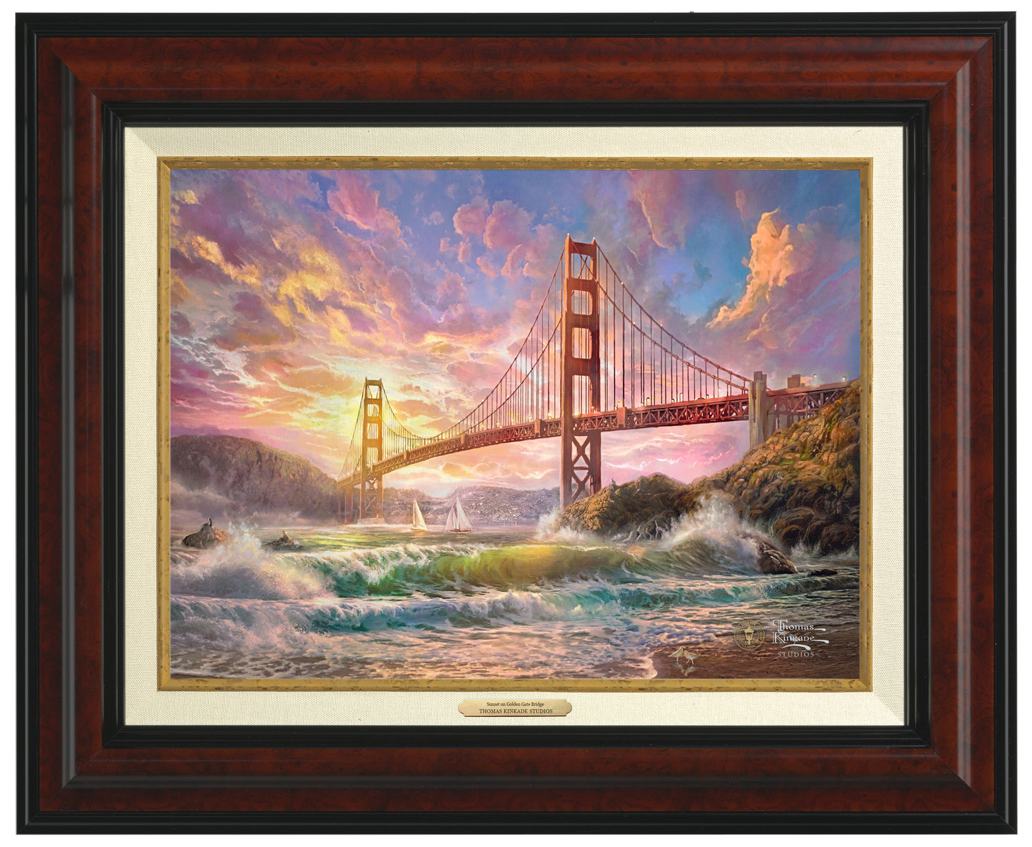 161420_f_CLF Sunset on Golden Gate Bridge 12X16 Classic - Burl.jpg