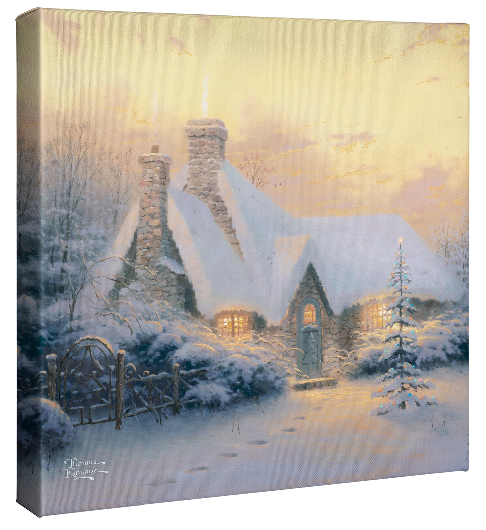 162081_CGW Christmas Tree Cottage 14X14 Gallery Wrap Canvas_Mocked.jpg