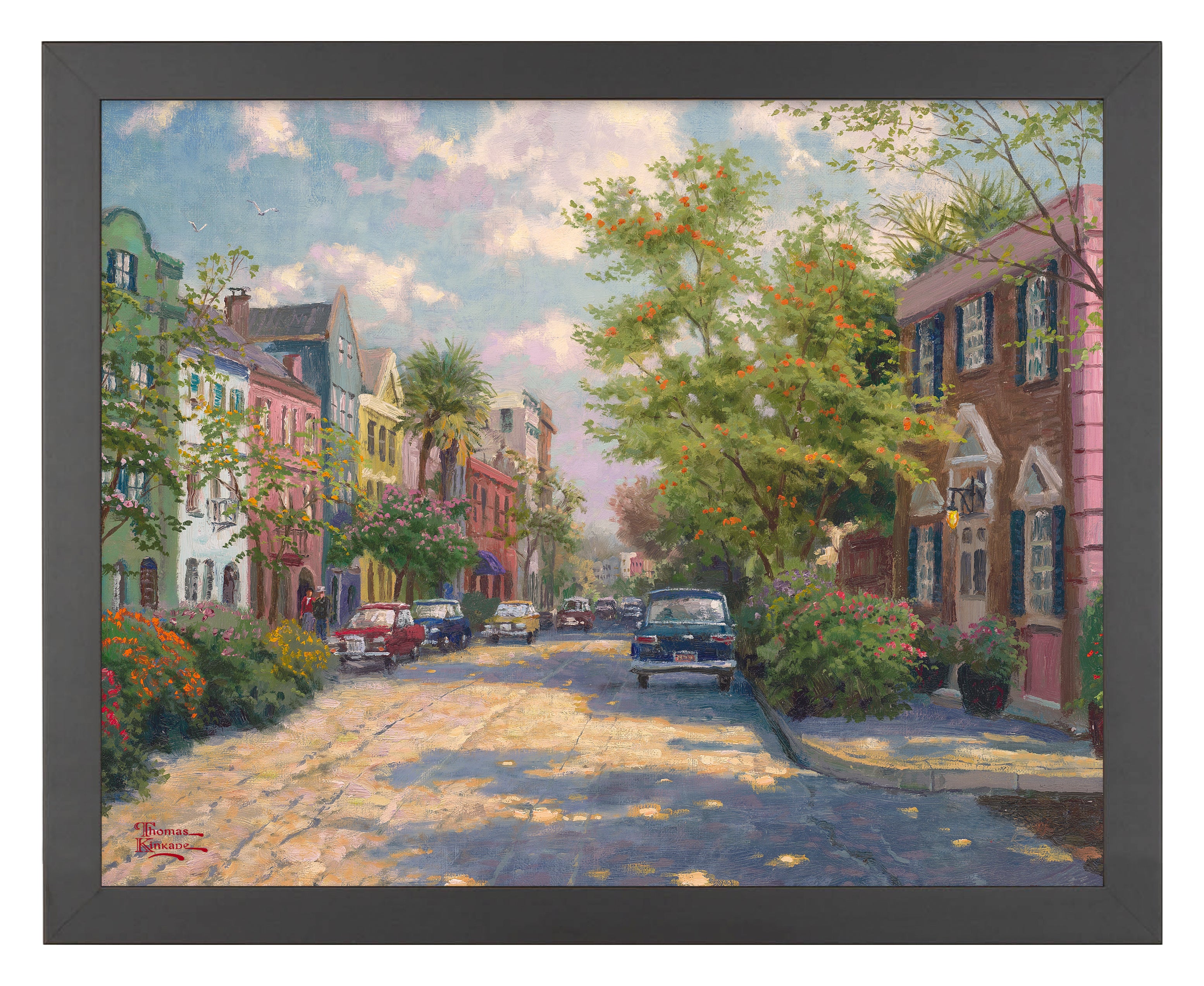 Rainbow Row Charleston Art Prints Thomas Kinkade Studios