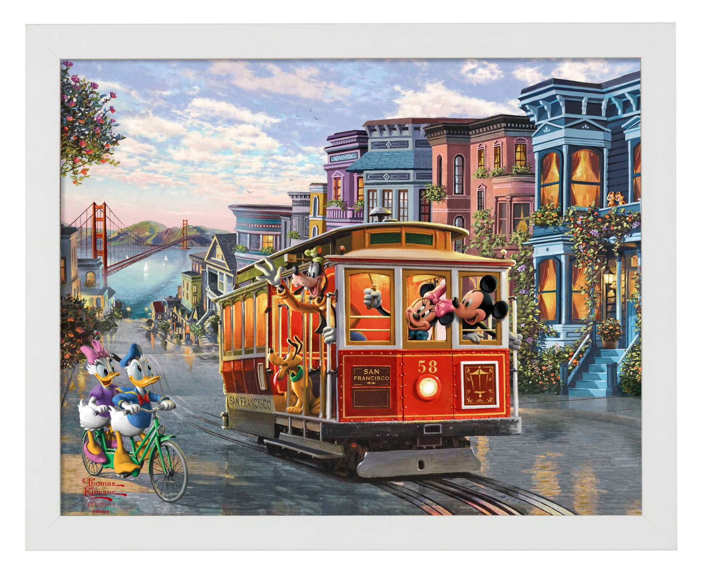 165613_FRA  Disney Mickey and Minnie in San Francisco 11X14 ART PRINT_Art Print WF.jpg