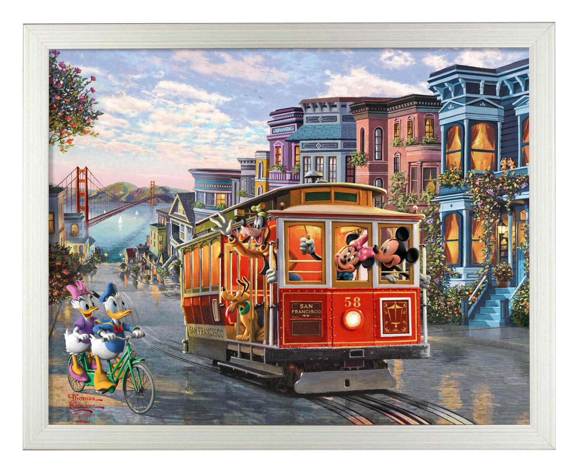 165614_FRA  Disney Mickey and Minnie in San Francisco 11X14 ART PRINT_Art Print SF.jpg