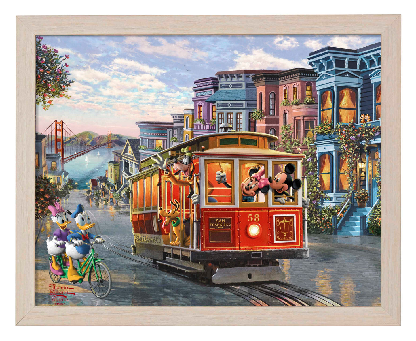 165615_FRA  Disney Mickey and Minnie in San Francisco 11X14 ART PRINT_Art Print NF.jpg