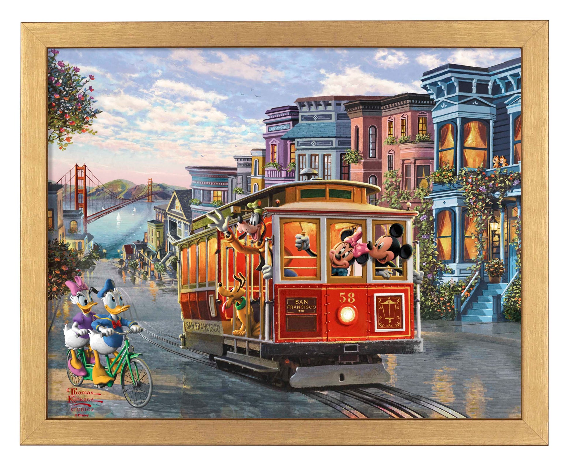165616_FRA  Disney Mickey and Minnie in San Francisco 11X14 ART PRINT_Art Print GF.jpg