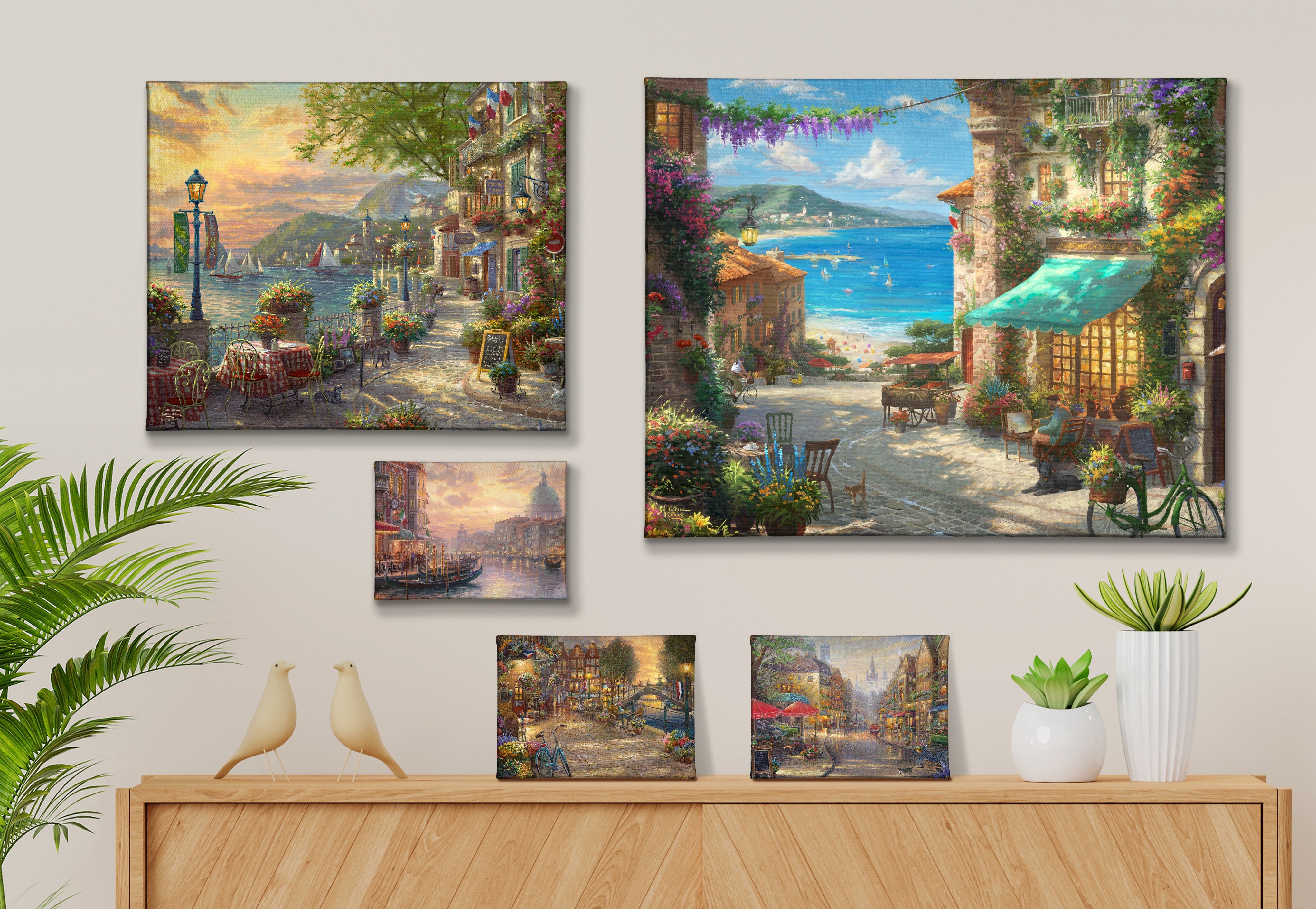 Destinations - 5-in-1 Set Gallery Wrapped Canvas – Thomas Kinkade Studios