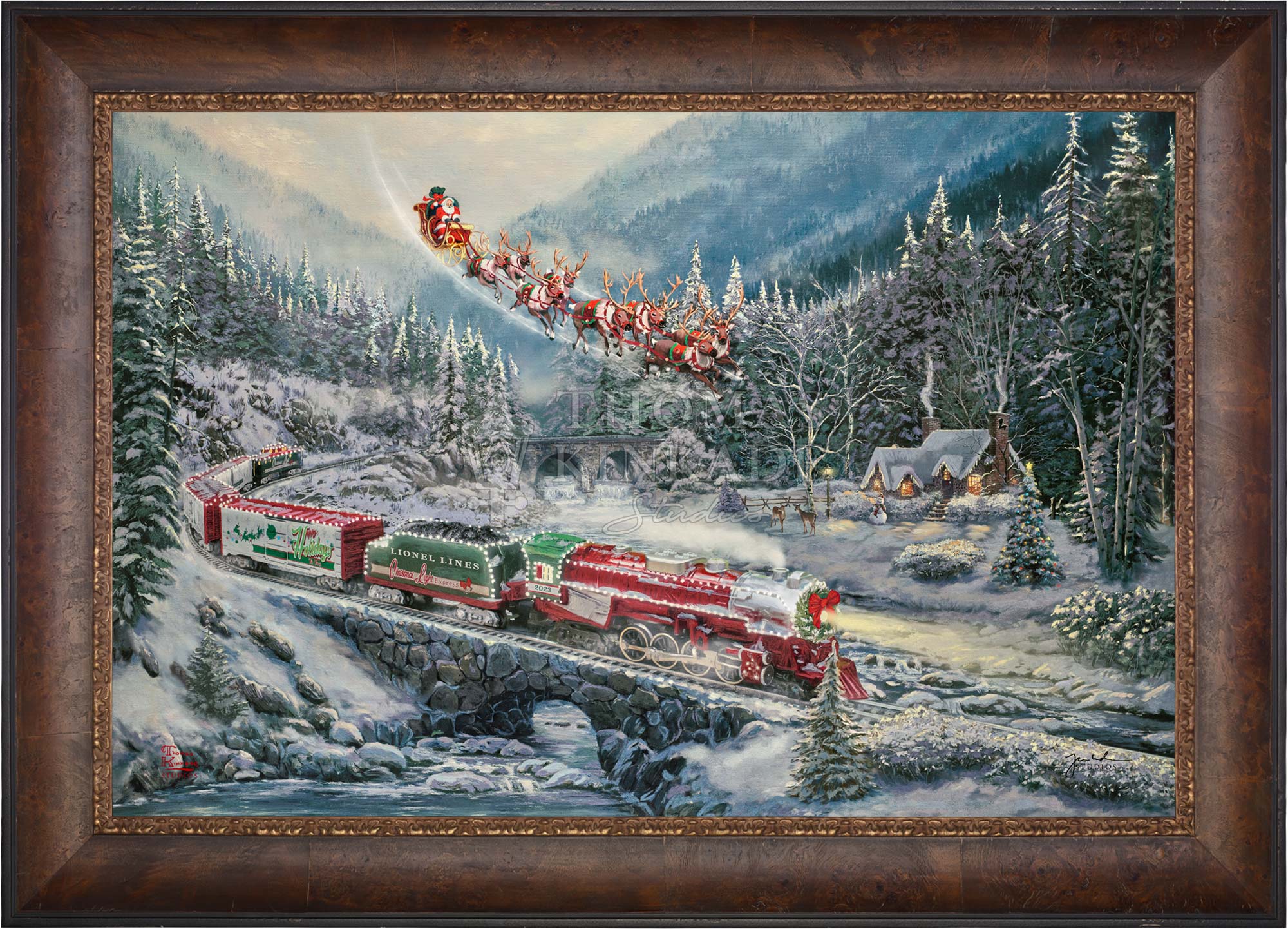 Christmas Light Express - Limited Edition Canvas – Thomas Kinkade 