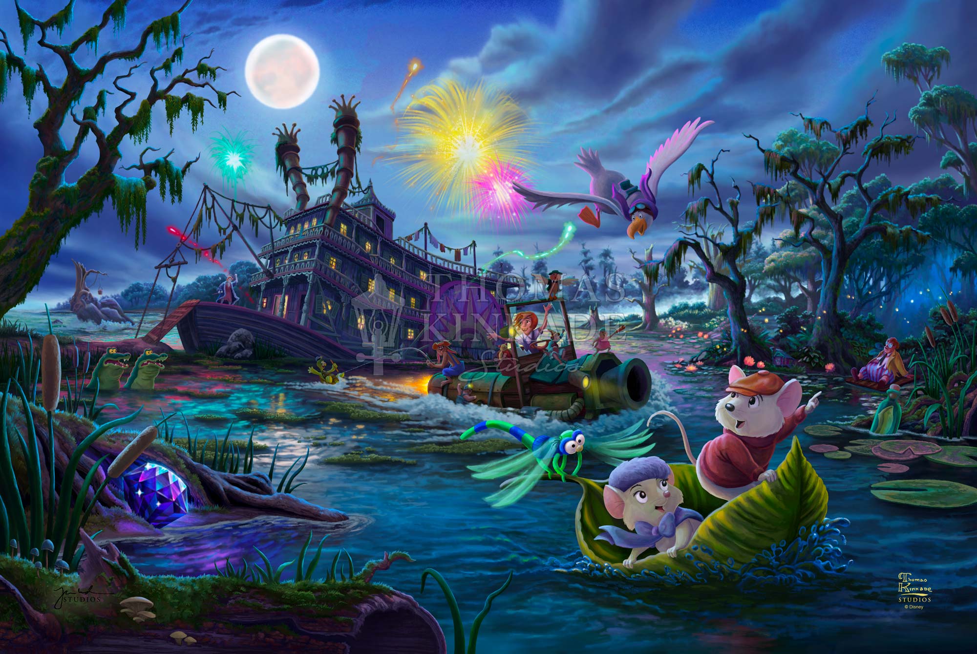 Disney The Rescuers - Limited Edition Canvas – Thomas Kinkade Studios