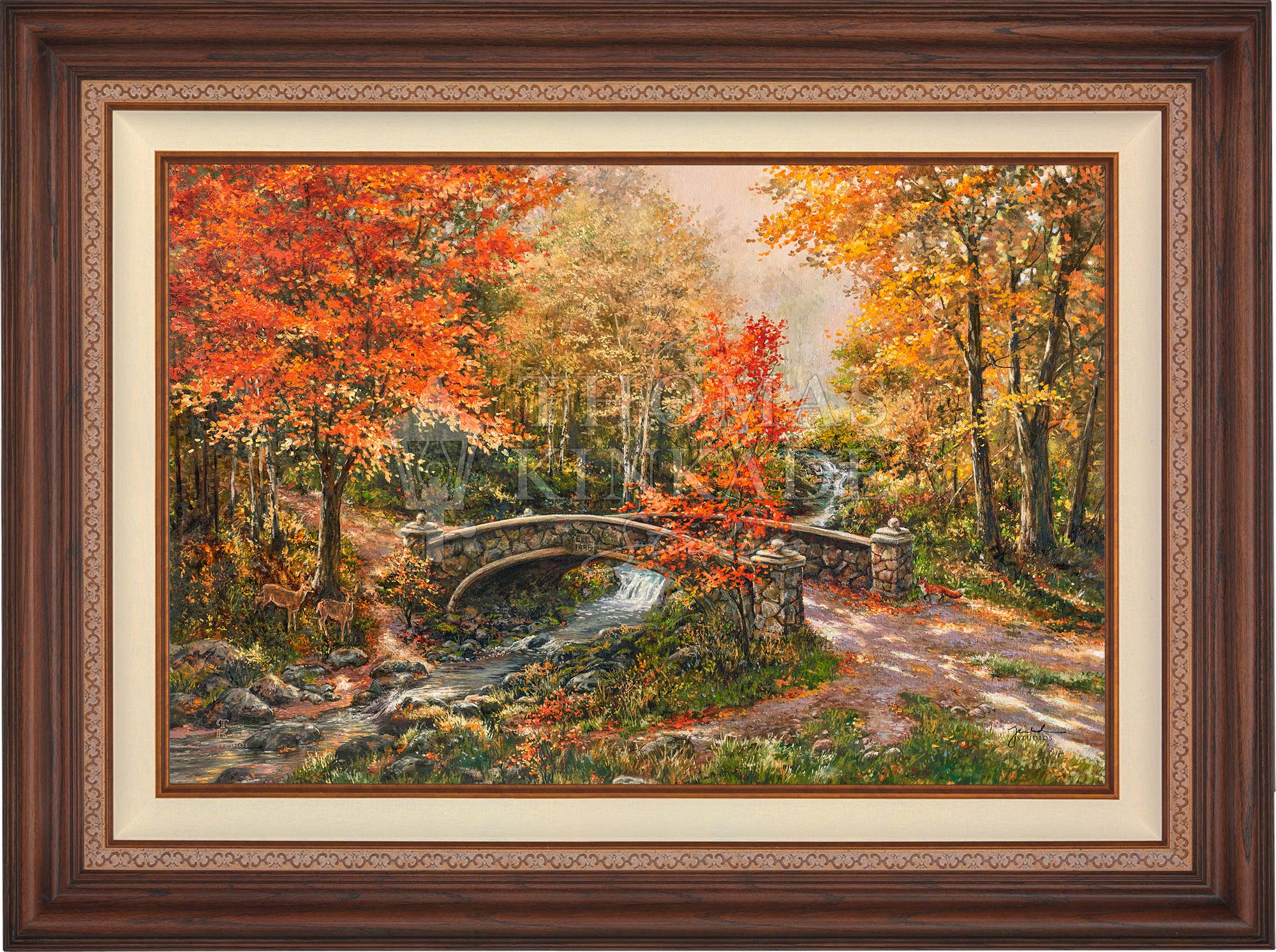 *RARE* Fall at Fox Creek Bridge Estate Edition Canvas Dark Walnut 24 ...