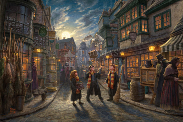 Harry Potter Diagon Alley Limited Edition Canvas Thomas Kinkade harry-potter-diagon-alley-limited-edition-canvas-thomas-kinkade