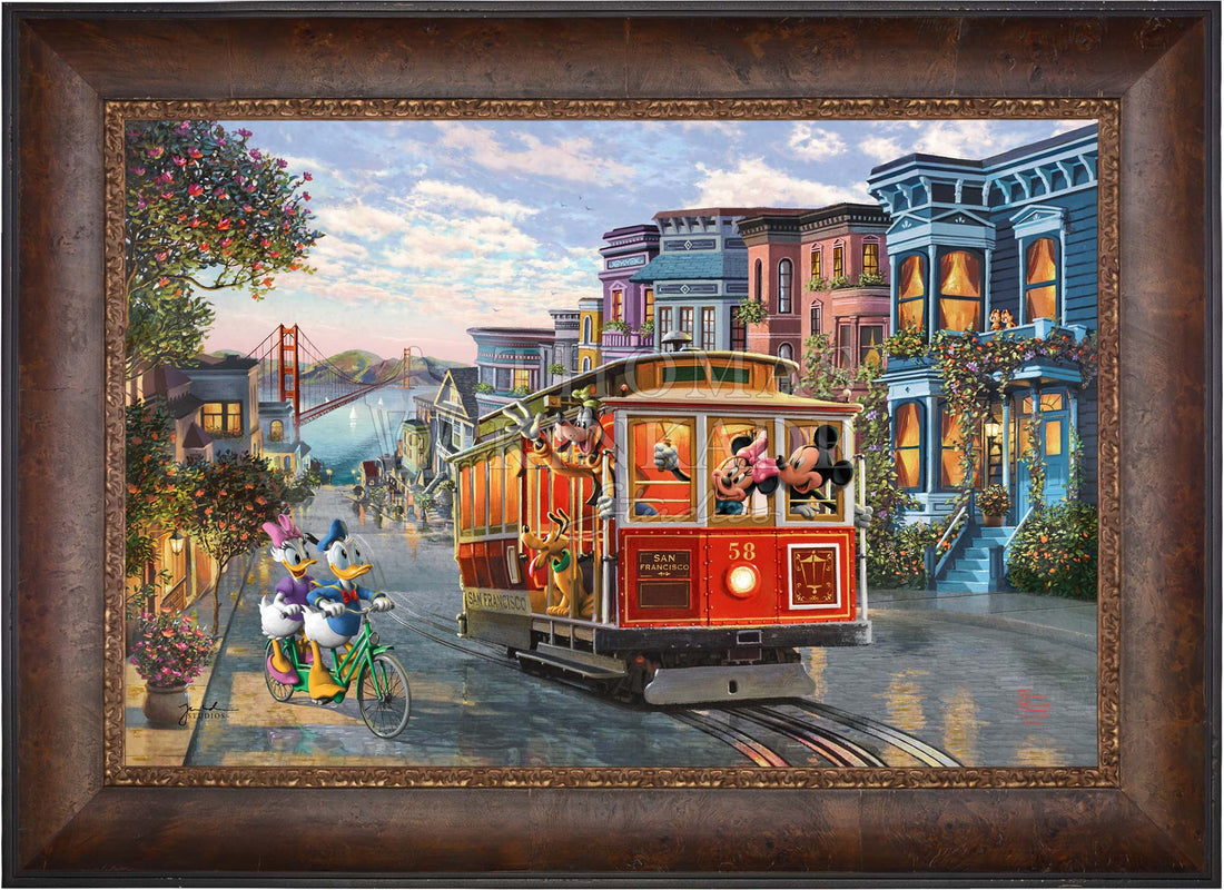 Disney Mickey and Minnie in San Francisco Limited Edition Canvas ...