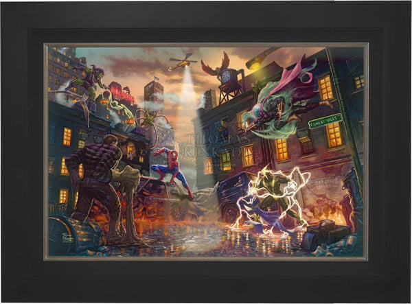 Spiderman hot sinister six 3-d 9X12 framed a