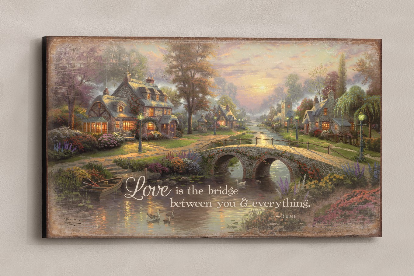 LOVE BRIDGE BETWEEN 18X30 WD SGN; KINKADE; Legacy Number: 5209606406