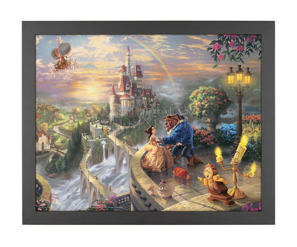 Beauty and the Beast Falling in Love'' Gallery Wrapped Canvas by Thomas  Kinkade