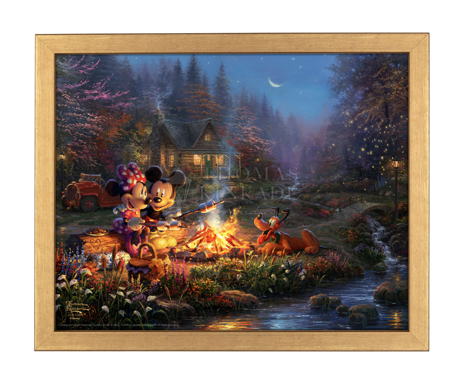 Disney Mickey purchases and Minnie by Thomas Kinkade 11x14