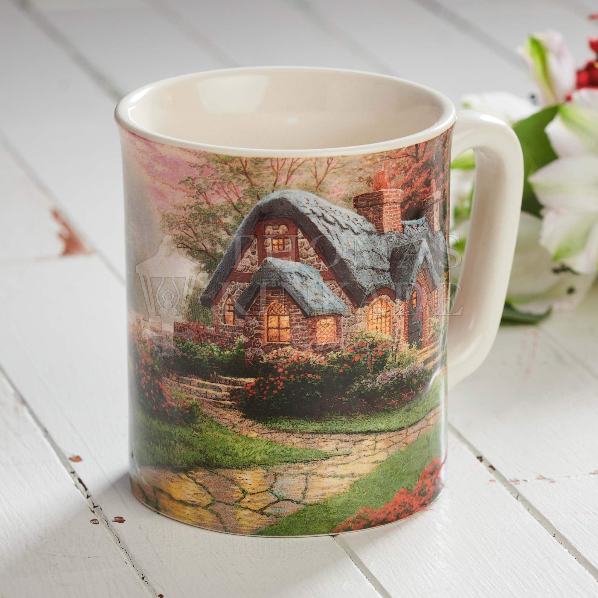 Make a Wish Cottage - Sculpted Mug – Thomas Kinkade Studios