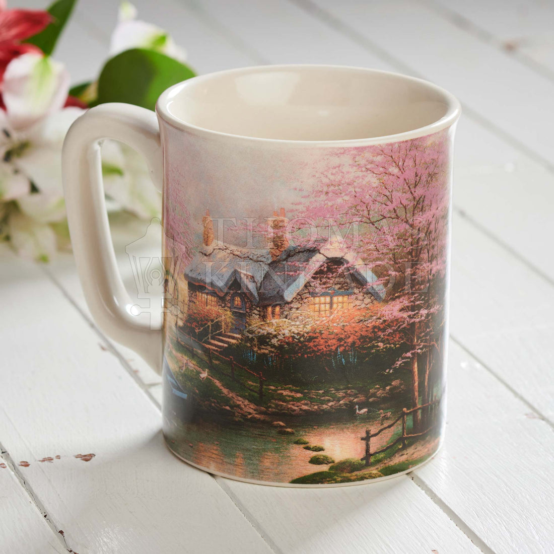 Stepping Stone Cottage - Sculpted Mug – Thomas Kinkade Studios