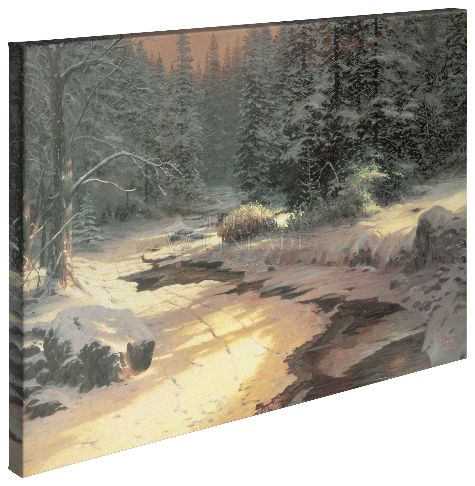 Winter S End 24 X 36 Gallery Wrapped Canvas Thomas Kinkade Studios   104340 A 