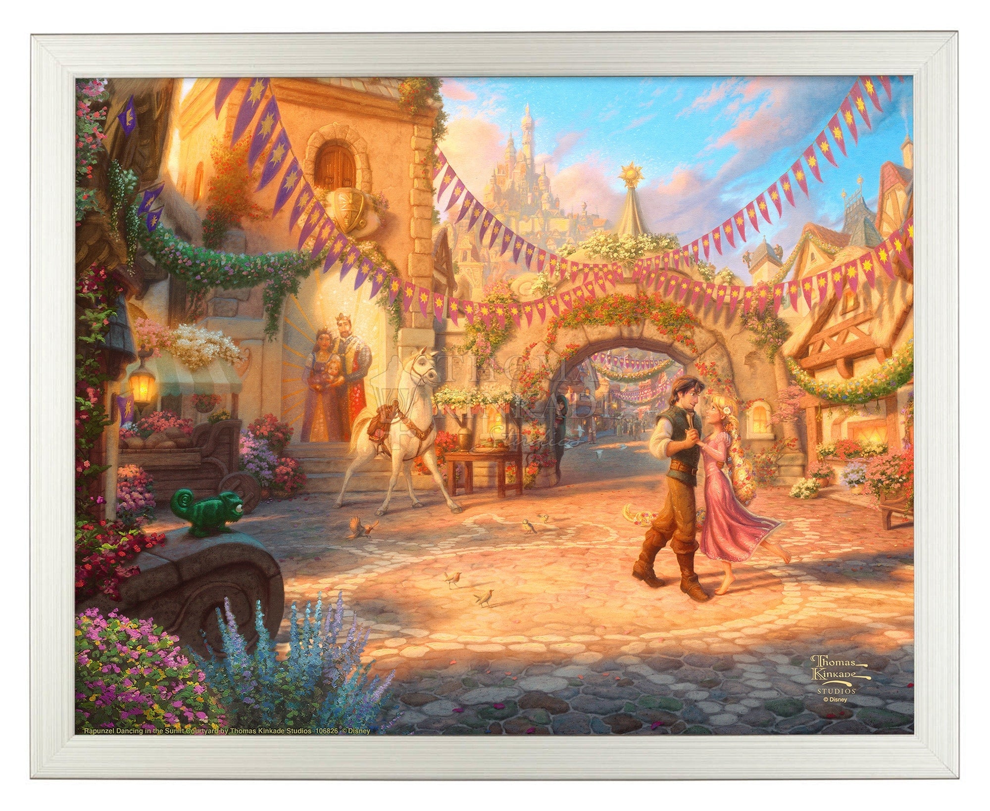 Disney Rapunzel Dancing in the Sunlit Courtyard - Art Prints