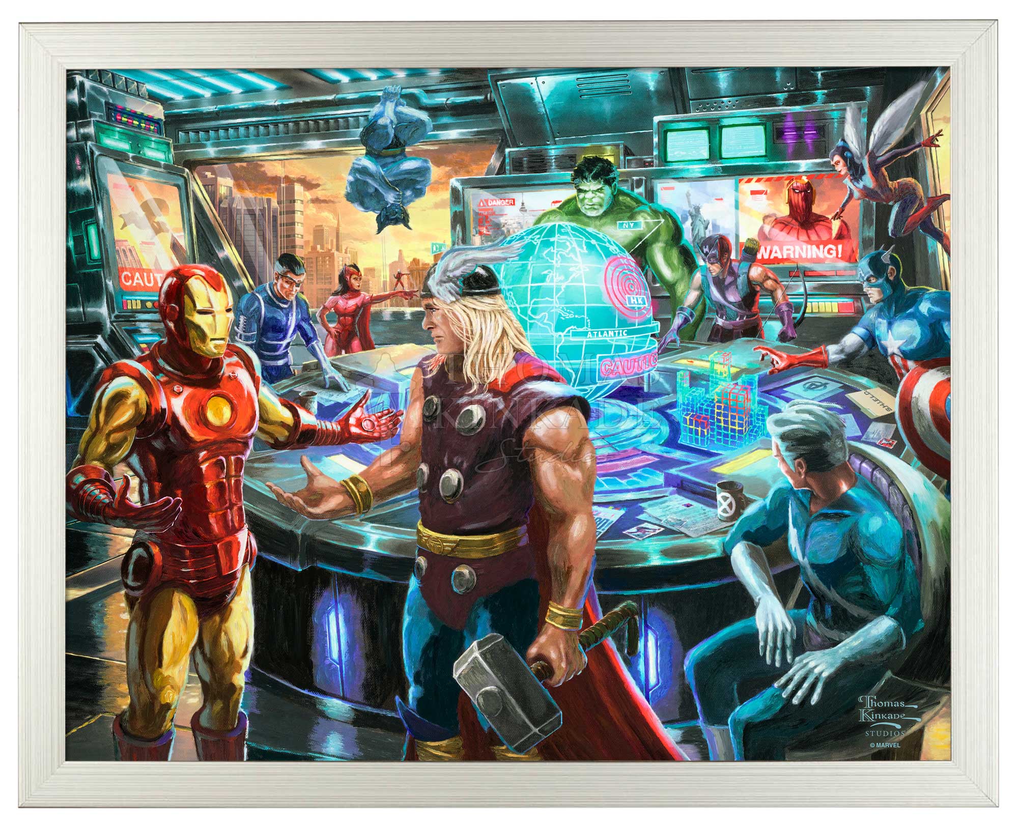 Avengers assemble lithograph 2024 with certifate of authenticity