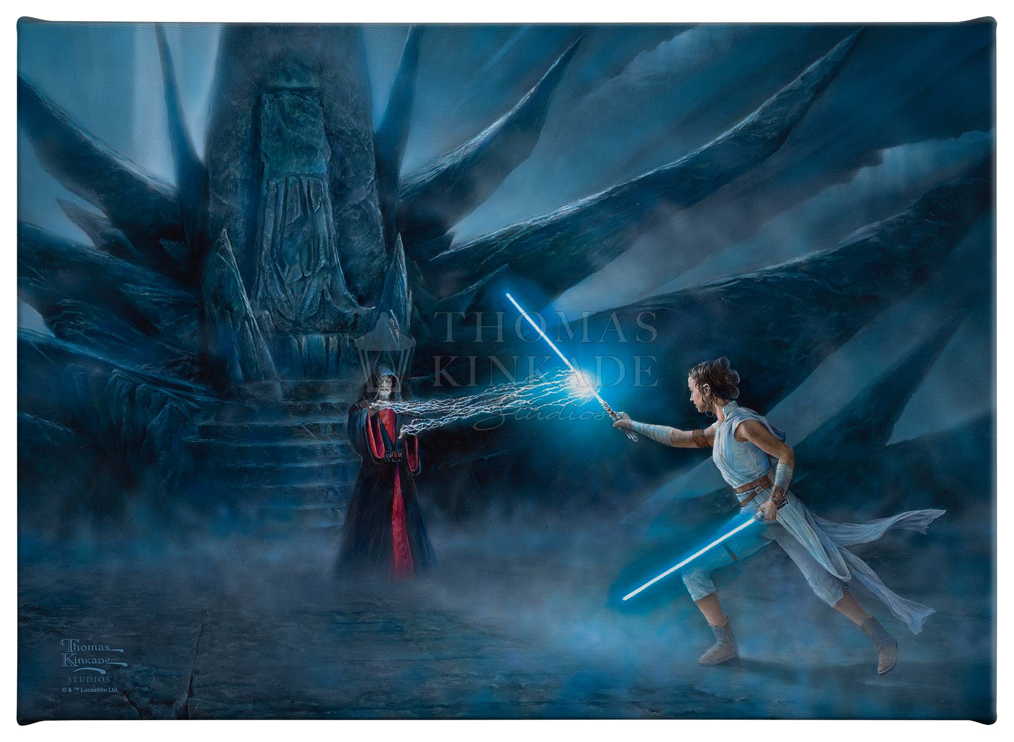 Thomas Kinkade Studios Star Wars Rey of Hope 14 x 10 Gallery