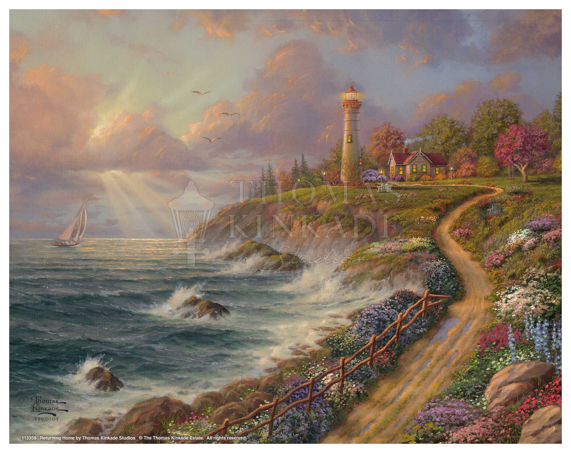 Returning Home Art Prints Thomas Kinkade Studios   113359 