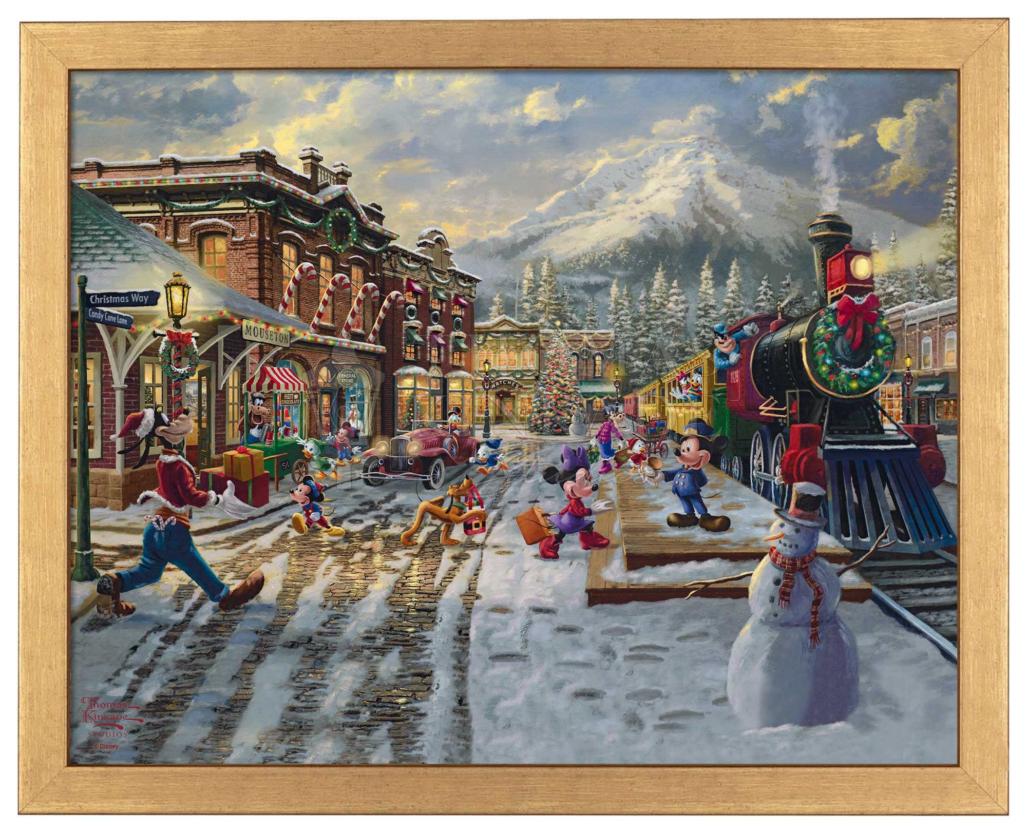 Disney Mickey purchases and Minnie by Thomas Kinkade 11x14