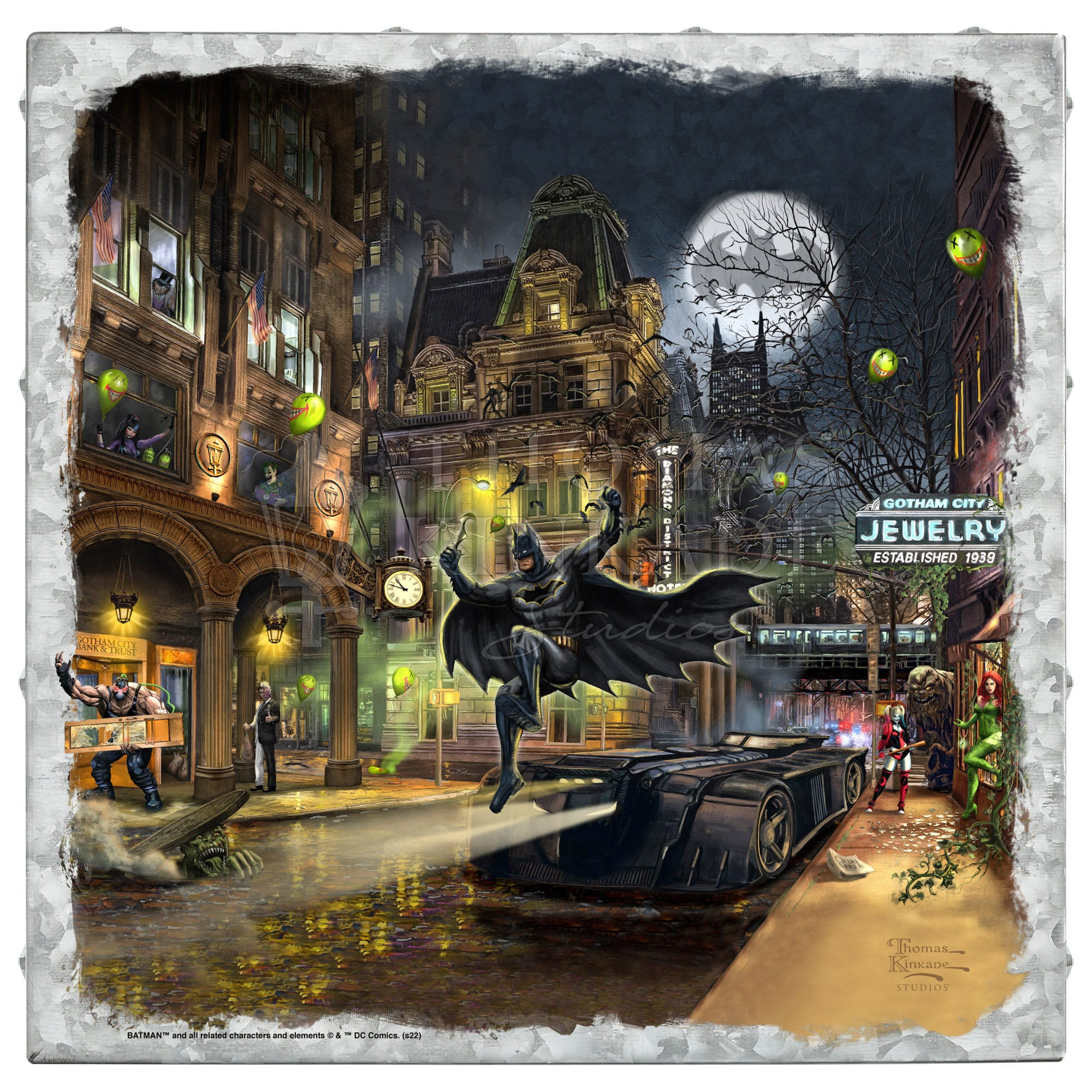 Schmidt Spiele 57588 Thomas Kinkade, Batman, Gotham City, 1000 Teile Puzzle Schmidt Spiele 57588 Thomas Kinkade, Batman, Gotham City, 1000 Teile Puzzle