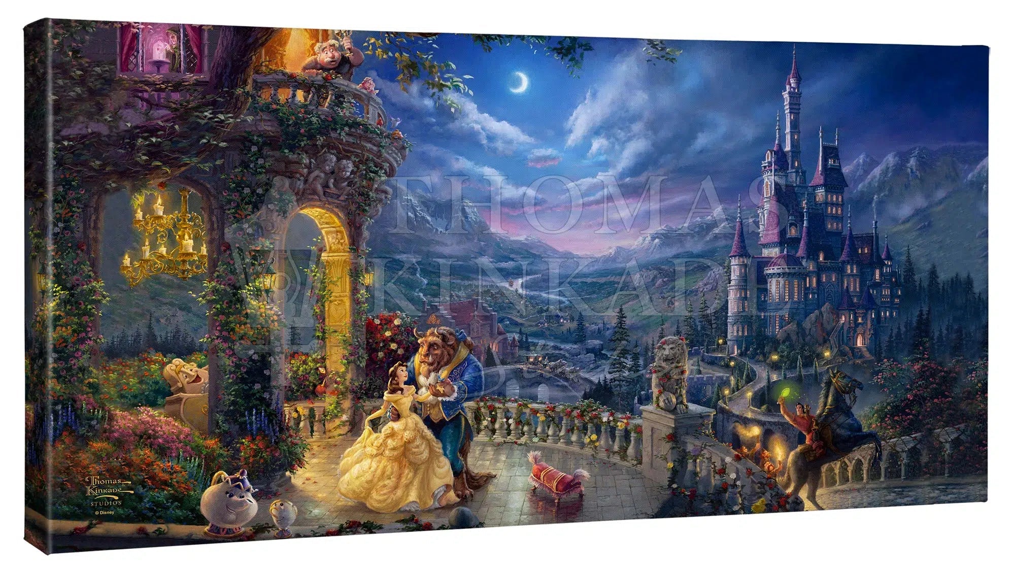 Disney Beauty And The Beast Dancing In The Moonlight - 16" X 31" Galle ...