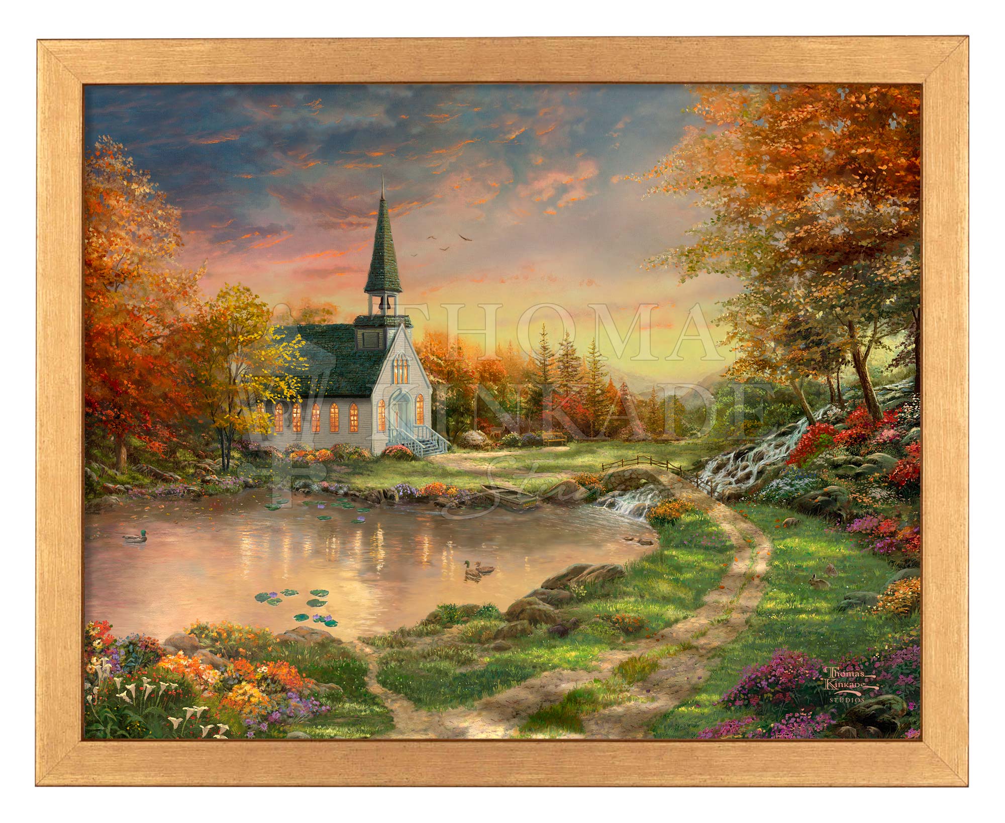 Thomas Kinkade good Certified Framed Print