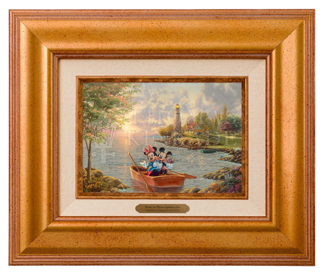 Disney Mickey and Minnie Lighthouse Cove - Brushworks – Thomas Kinkade ...